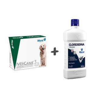 Kit Tratamento Dermatite Canina Remedio Para Sarna E Shampoo