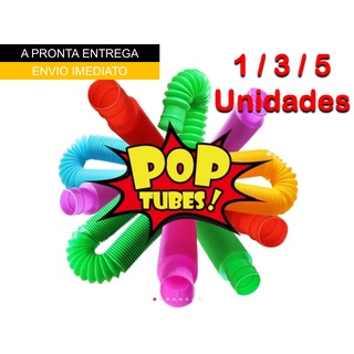Pop Tubo Colorido Tube Grande Pop It Fidget Toy Anti Stress Tubo Fidget Toys Raro