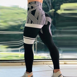 Feminino 3D Print Yoga Skinny Workout Gym Leggings Fitness Sports Calças recortadas (7)
