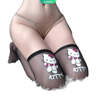 Meias Femininas Sensuais Linda Hello Kitty Estampadas/Longas Até O Joelho Para Primavera (5)