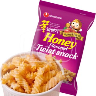 Salgadinho de Mel e maçã Honey Twist Snack Importado Coreano (1)