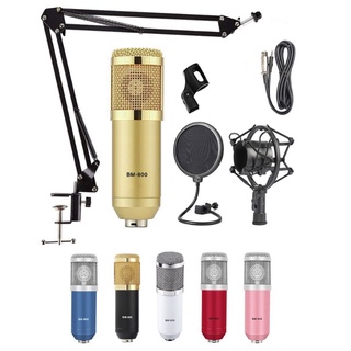Kit Microfone Condensador Profissional Estúdio Bm800