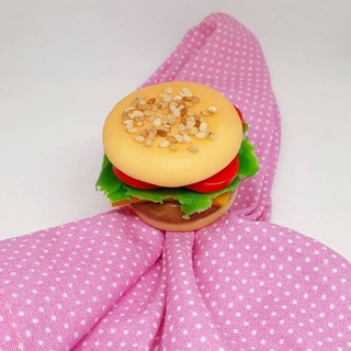 Porta guardanapo tematico Hambúrguer biscuit para mesa posta