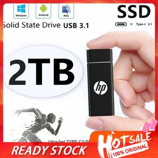 HP High Speed Mini 1.8'' 4TB 3TB 2TB 1TB 500GB USB 3.1 Portable External Solid State Drive External Hard Drive SSD TYPE-C Mobile SSD
