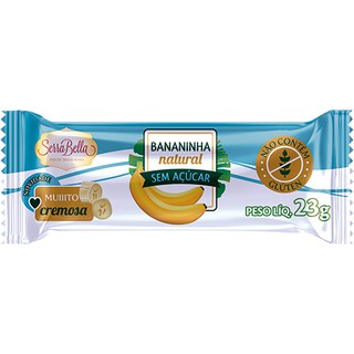 Bananinha Cremosa Natural - Sem glúten e açúcar - 23g