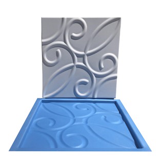 Forma Gesso Plástico e Borracha Placa 3D - Zafira 30x30 (1)