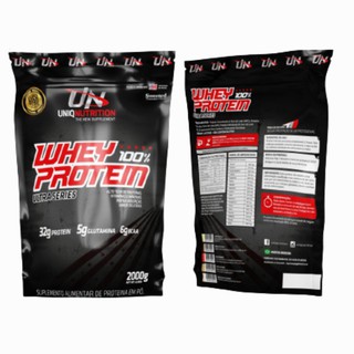 Whey 100% Protein 2kg Uniq Nutrition - nova embalgem