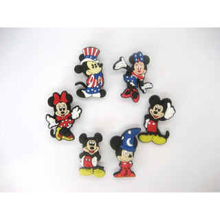 Pin Para Crocs Mickey Minnie Kit Com 6 Pins