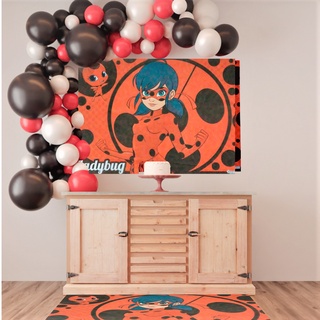 Painel Ladybug TNT Decorativo- Painel decoração festa 1,40m