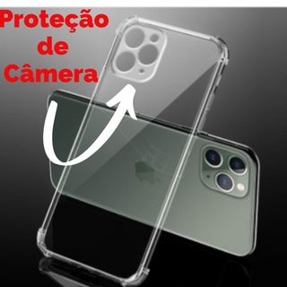 🔥Capa Capinha Transparente Anti impacto Iphone + Proteção na camera(opcional)🔥 11 12 12 Pro 7 Plus 8 Plus (1)