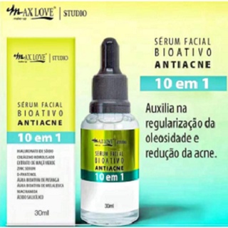 Sérum Facial Bioativo Antiacne 10 em 1 Max Love 30ml (1)
