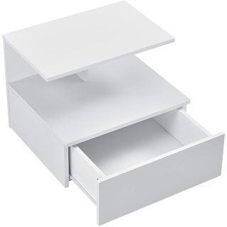 Mesa de cabeceira mesa lateral suspensa com gaveta (2)