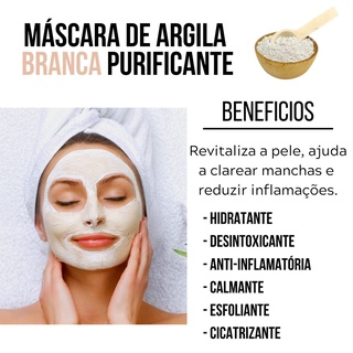 Argila Branca - Máscara Facial Skin Care - 500g (2)