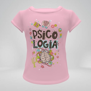 Camisa PSICOLOGIA PSICOLOGA profissão blusa Baby look camiseta t-shirt Feminina