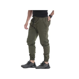kit 03 calças jogger masculinas jeans sarja p m g gg com punhos ofertas (8)