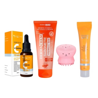 Kit Skin Care Cuidados Facial Limpeza Profunda Vitamina C skincare + Brinde