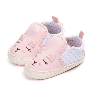babyshow Sapato com Sola Macia e Desenho Infantil/Feminino para Primeiros Passos do Bebê / Sapatos de Berço