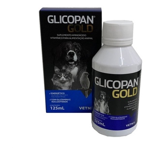 Glicopan Gold 125ml Suplemento Para Cães E Gatos - Vetnil