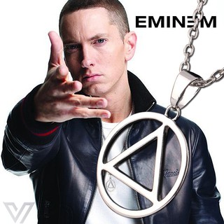 Colar Eminem Masculino Hip Hop Cordão Aço Slim Shady O Único Que Vem Escrito Eminem