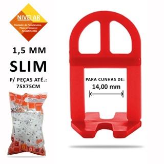 Clips SLIM para Kit Nivelador de Pisos, Porcelanatos, Revestimentos e Cerâmicas NIVELAR - 100 UN