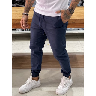 Kit 3 Calça Jeans modelo Jogger Masculina com Punho lycra Promoção (4)