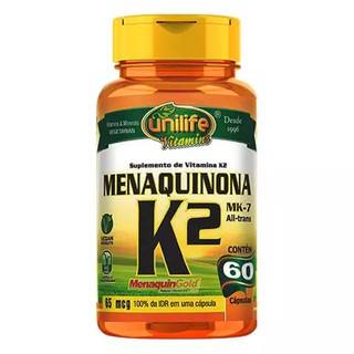 Vitamina K2 Menaquinona Unilife 60 Cápsulas