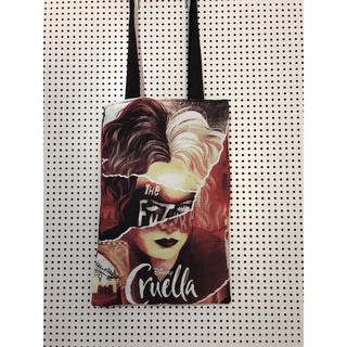 bolsa sacola dupla face Cruella vilã Disney ecobag bolsa de ombro