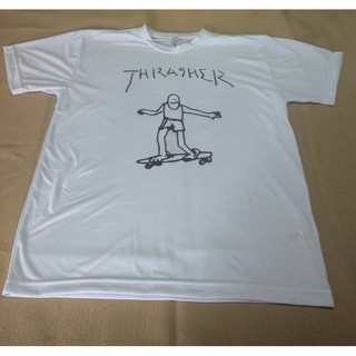 Camiseta Branca skatista Thrasher