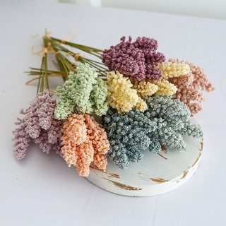 H&B COD flores artificiais trabalho feito à mão casamento hotel jardim decoração espigas de trigo Liuheyi (3)