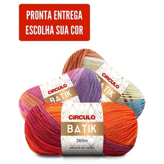 Fio Lã Batik Multicolor 100g 360m Círculo - Tricô / Crochê