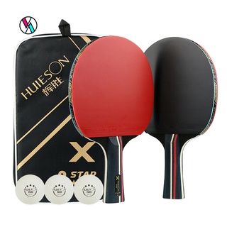 Conjunto 2pçs Raquete De Madeira Para Iniciantes Tênis De Mesa Profissional Ping Pong