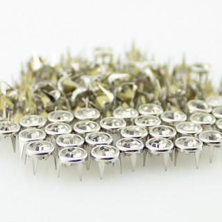 100 peças alta qualidade 7mm garras strass rebites bolsa de couro roupas artesanato acessório decoração cristal rebites