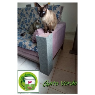 Arranhador Protetor Gato Verde para sofá em MDF