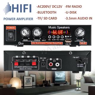 Mini Amplificador De Áudio Bluetooth 800w Hi-Fi Com Mp3 Fm Usb Sd / Carro / Casa (6)