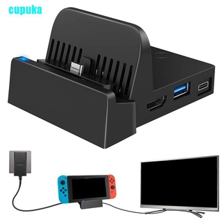 Cp Docking Station for Nintendo Switch Charging Dock 4K HDMI TV Adapter Charger Set