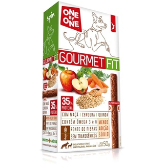 Petisco Spin Pet Onebyone Gourmet Fit Stick Maça Cenoura e Quinoa 50g