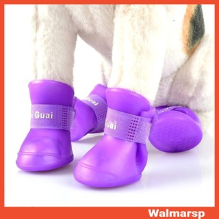Sapato / Bota Para Animal De Estimação De Cor Lisa Antiderrapante Impermeável Para Chuva / Neve / Cachorro