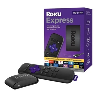 Roku Express Streaming Player Full Hd Hdmi Usb Com Controle