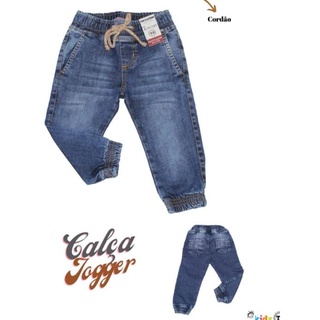 Calça Jogger Baby Jeans Confort P-g Menino (1)