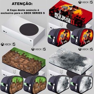 Capa Xbox Series S + 2 cases de controle Proteção Anti Poeira - Diversos Modelos