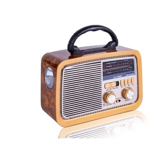 Radio Am Fm Mp3 Usb Retro Vintage Pilha Bateria E Tomada - Caixa Som Estilo Antigo Madeira
