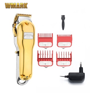 NG-2020 wmark all-metal máquina de cortar cabelo sem fio máquina de corte de cabelo aparador elétrico 2500mah cordless cortador de cabelo cor dourada
