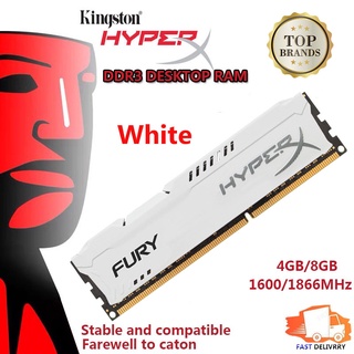 O Melhor Preço) Memória RAM 4GB 8GB DDR3 1600Mhz 1866Mhz Kingston HyperX FURY 240Pin PC3-12800U