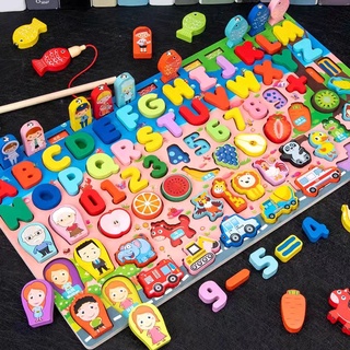 Jogos Educativos Quebra Cabeça De Madeira Número Alfabeto Brinquedos Brinquedos Educativos Para Bebe kit brinquedo Educativo