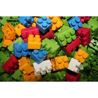 Blocos De Montar Kit 48 peças Blocos Educativos Encaixe Infantil Estilo Lego (kit com 2 blocos de 24)