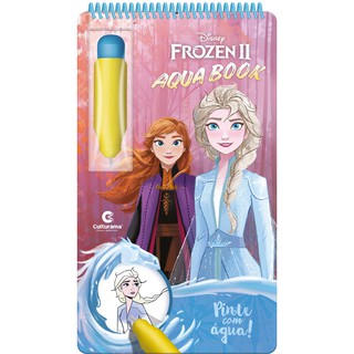 Aquabook Frozen 2 Disney Pinta Com Água Livro Capa Dura Infantil Livro