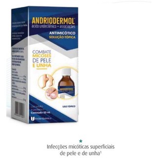 Andriodermol líquido 50ml tratamento de micose de unha e pele