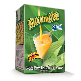 Bebida Láctea UHT - Sucomilho Sabor Milho Verde Cemil 200ml (1)