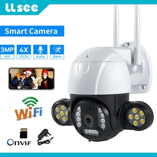 LLSEE Outdoor Security Surveillance Camera WiFi ip Camera Motion Detection Home CCTV Ptz Double Light Dome Camera (1)