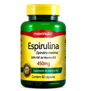 Espirulina 60 cápsulas - Maxinutri